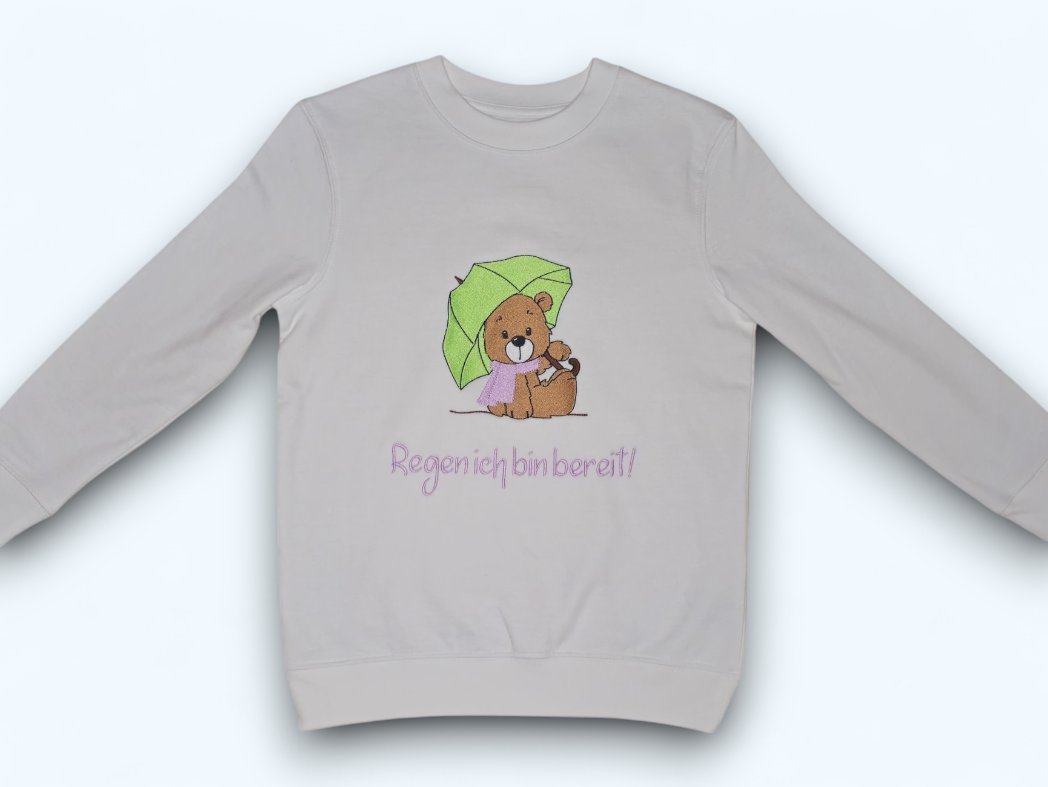 Kinder-Pullover "Regenbär" Gr. 8 Jahre