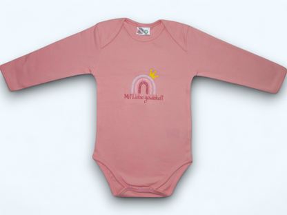 Langarm Babybody "Regenbogen" 74/80