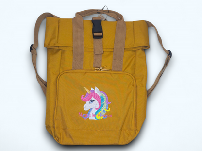 Rucksack "Einhorn" Personalisierter Name, Farbe wählbar